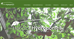 Desktop Screenshot of hanginghydroponics.com